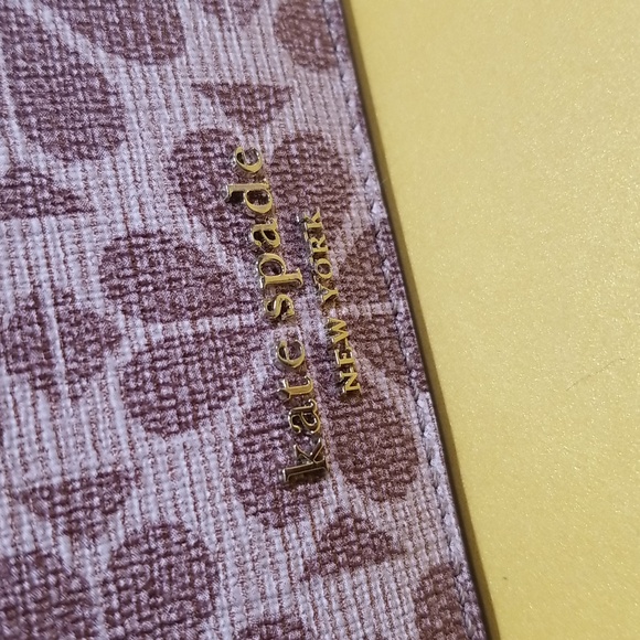 NWOT Kate Spade New York Spade Flower Card Case In Pink Bordeaux Multi - Picture 2 of 6